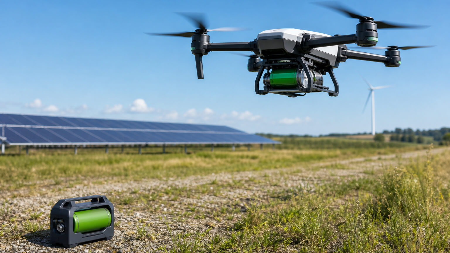 Hydrogen refueling solution for drones and material handling equipment