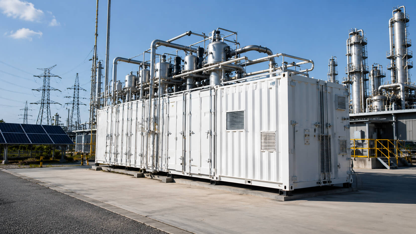 Stationary hydrogen power system for backup and microgrid support